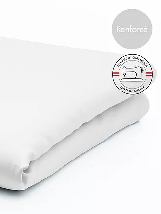 FLEURESSE | Renforce Spannleintuch Monika 180x200cm Weiss | 